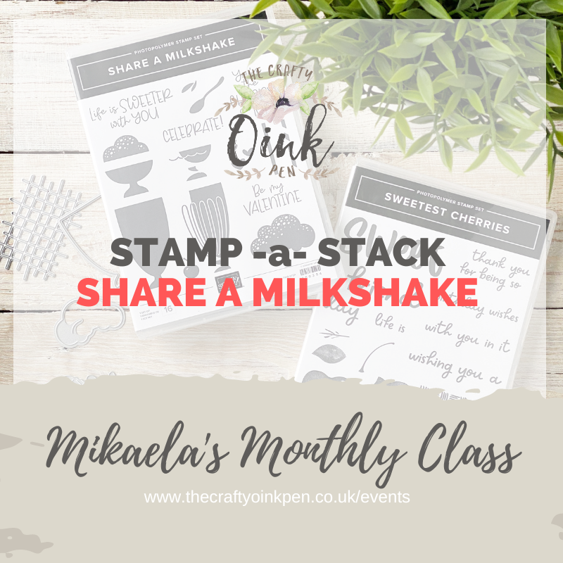Share a Milkshake Spring Stamp-a-Stack by The Crafty oiNK Pen
